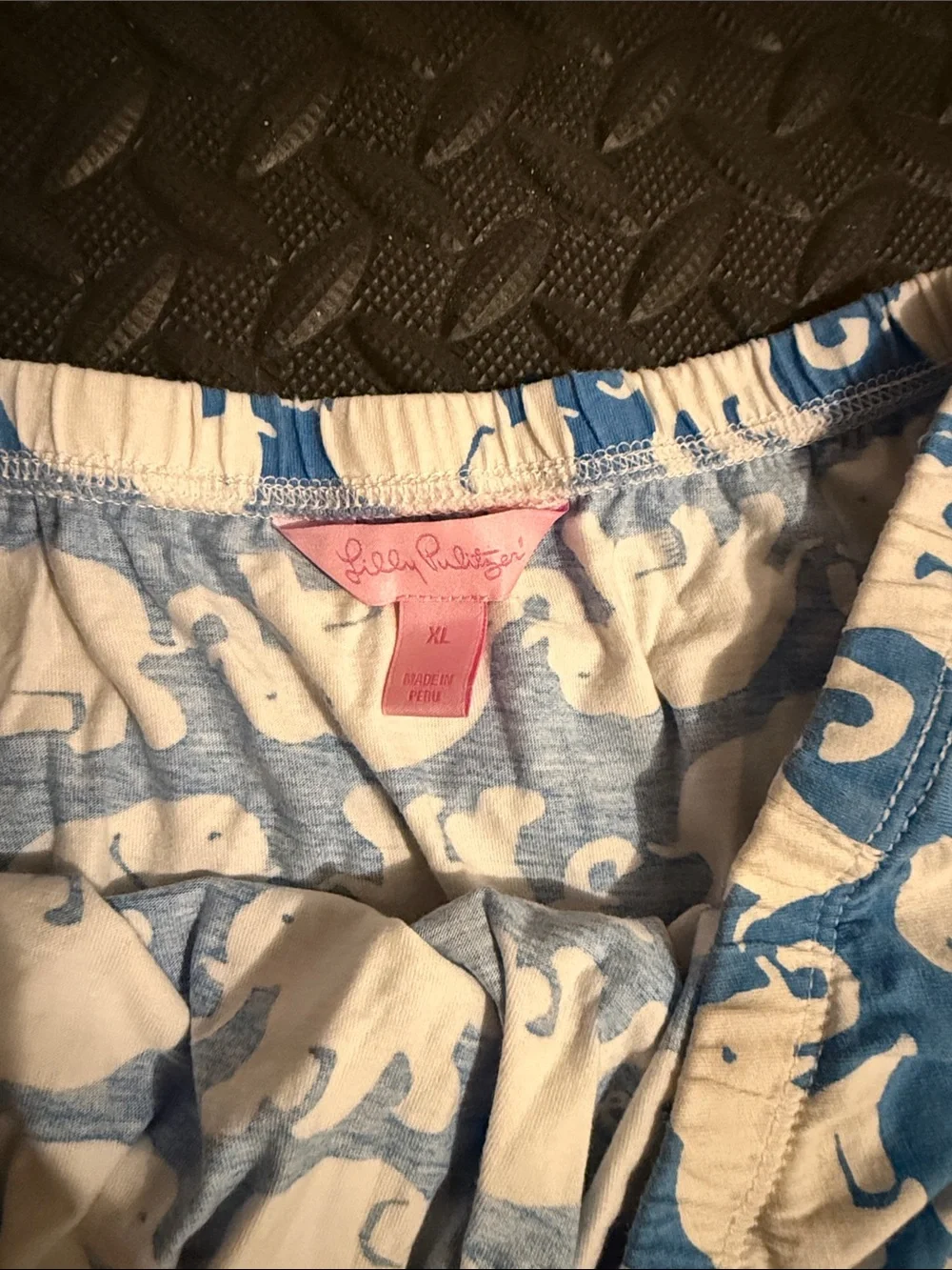 Lilly Pulitzer Blue and White Elephant Print Strapless Dress - Picture 2 of 2